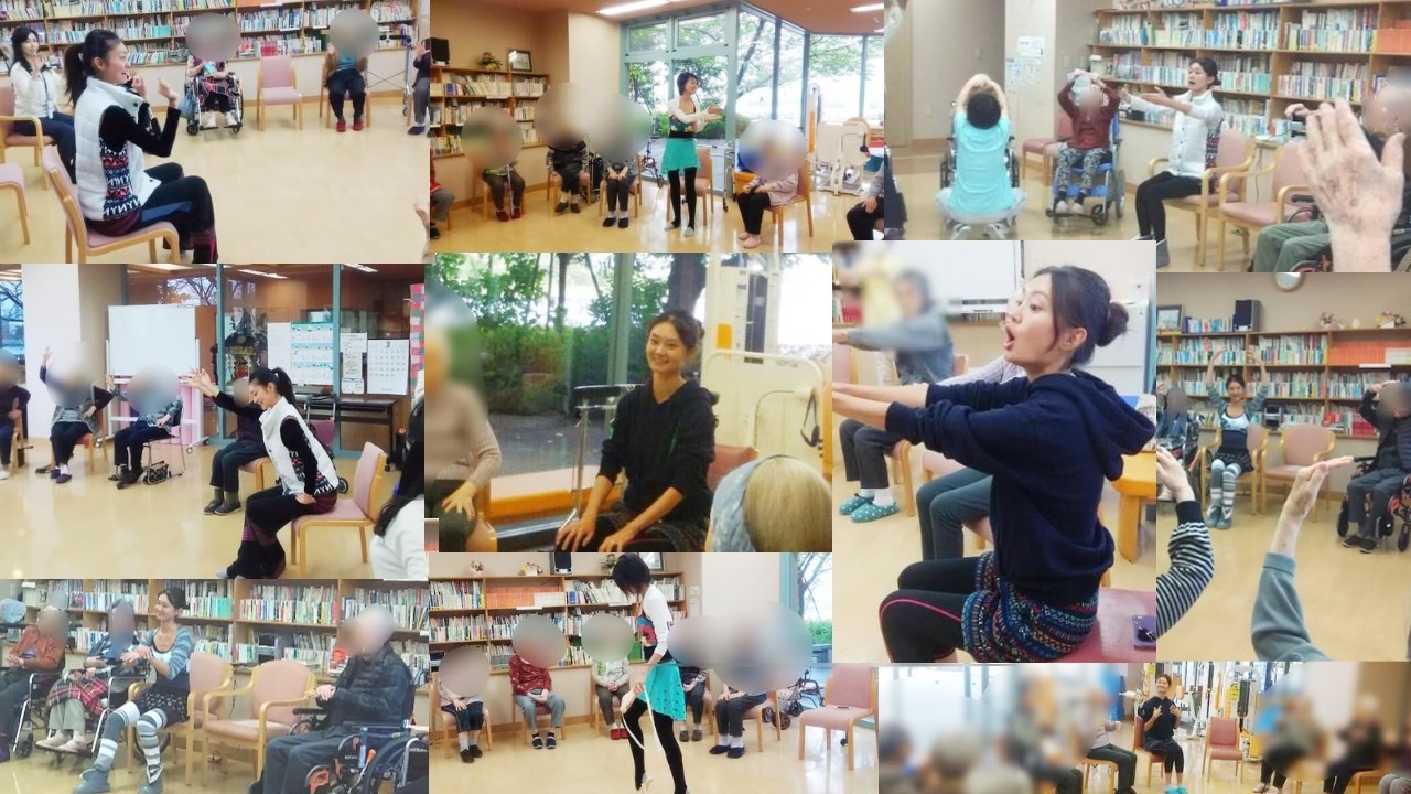 恵比寿バレエ介護施設にてバレエボランティア